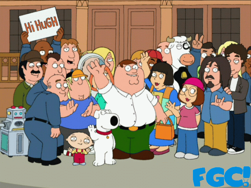 Peter Griffin hosting Saturday Night Live on Family Guy